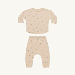 Quincy Mae rainbows ORGANIC set 3-6